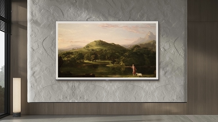 A painting on a wall Description automatically generated