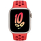 苹果Apple Watch Series 8星光色铝金属表壳Nike运动表带 亮深红配健身红色 GPS版 45mm
